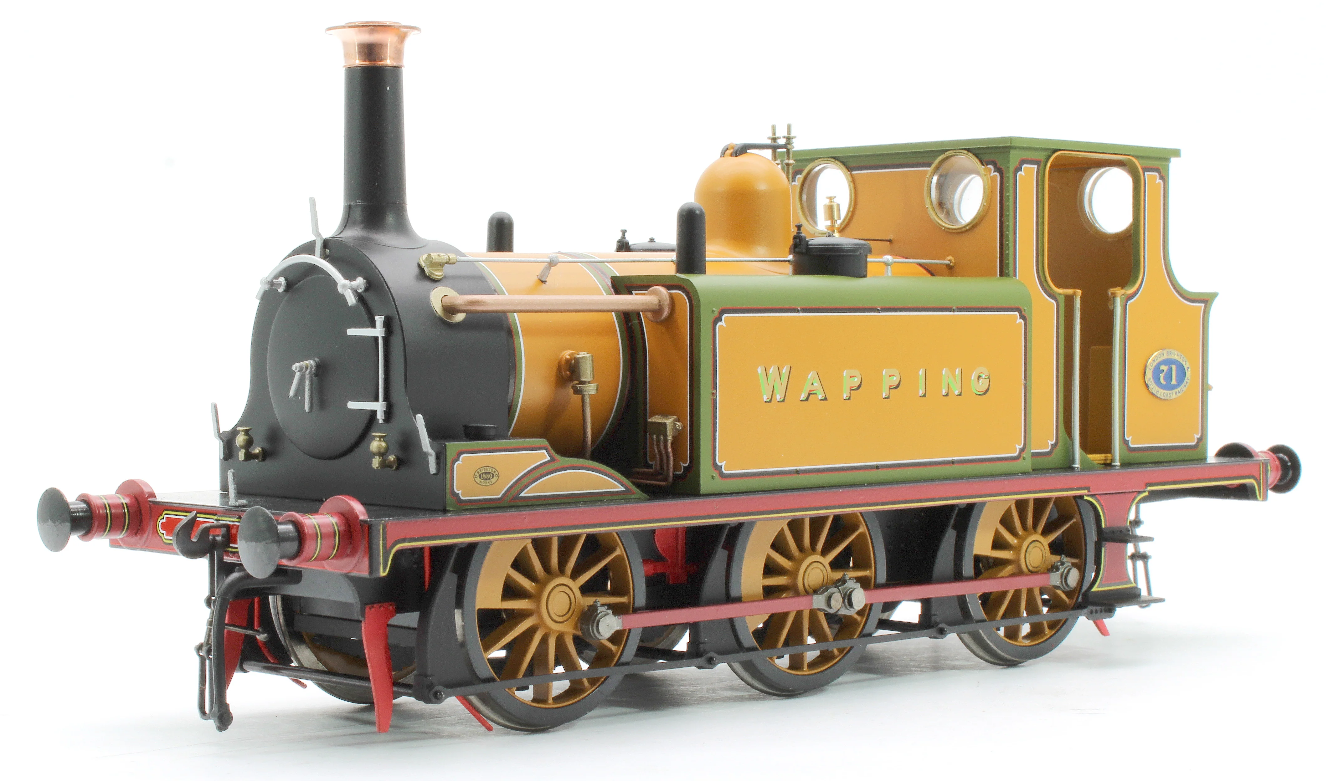 7S-010-021S Terrier A1 LBSC Improved Green Wapping 0-6-0 Tank Locomotive No.71 (DCC Sound)