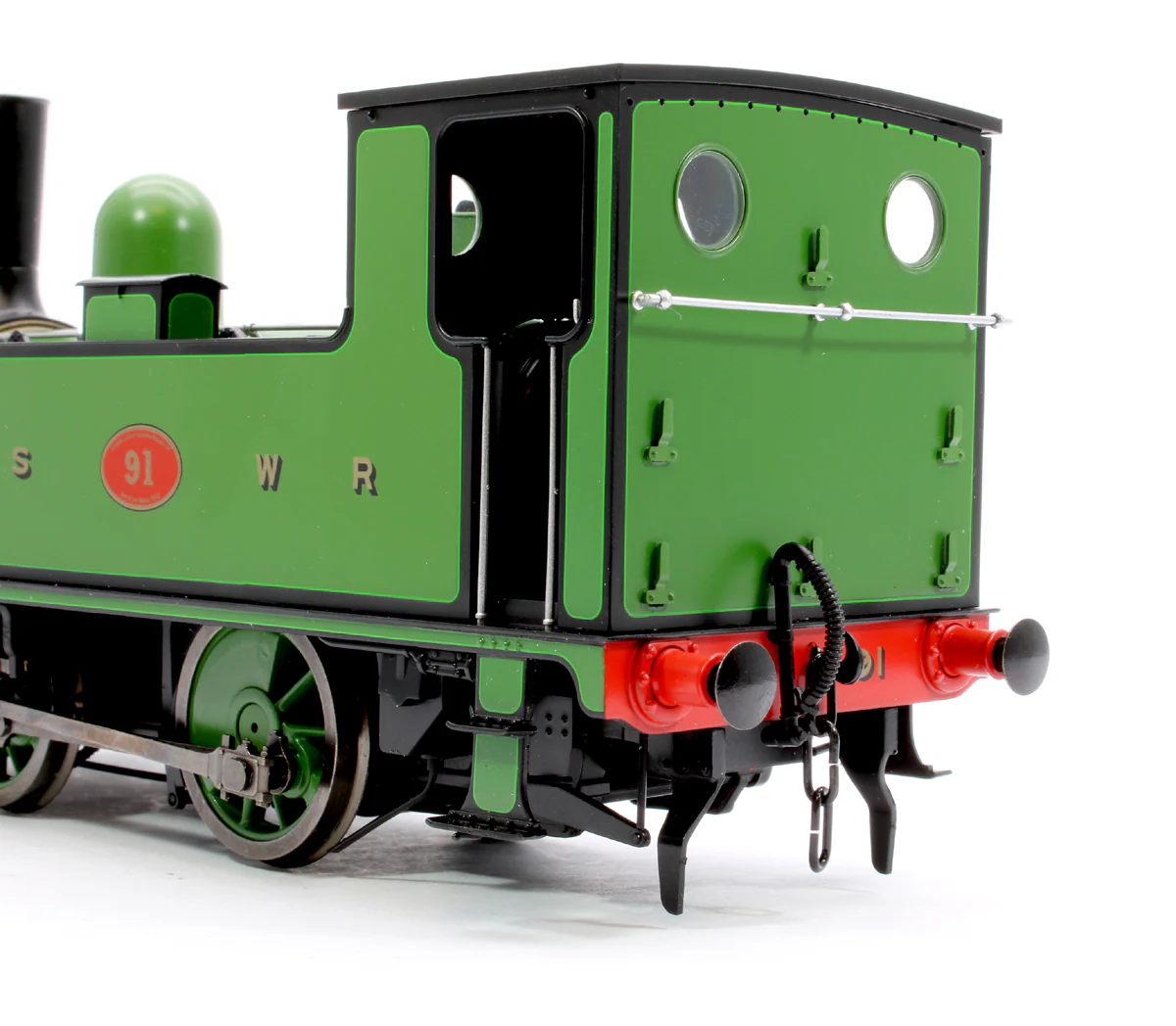 L&SWR B4 0-4-0T Lined Green 91 - Steam Tank Locomotive - Sound Fitted - Image 8