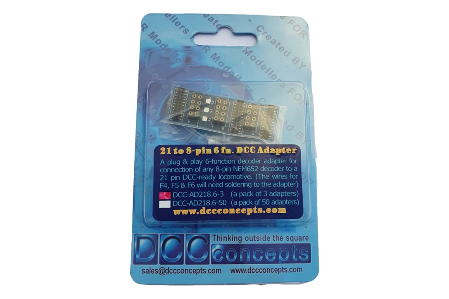 DCC-218.6-3 6 Function 21 to 8 Pin Adapter (3) - Image 3