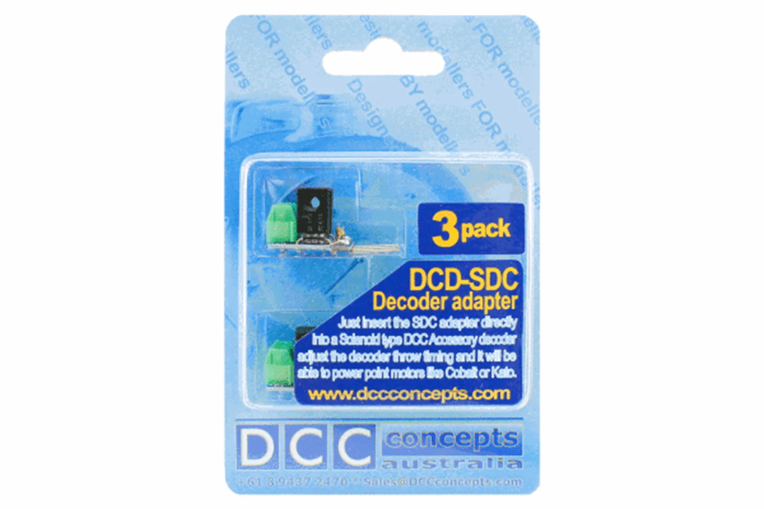 DCD-SDC3 DCC Decoder Converter 3 Wire to 2 Wire (3 Pack) - Image 2