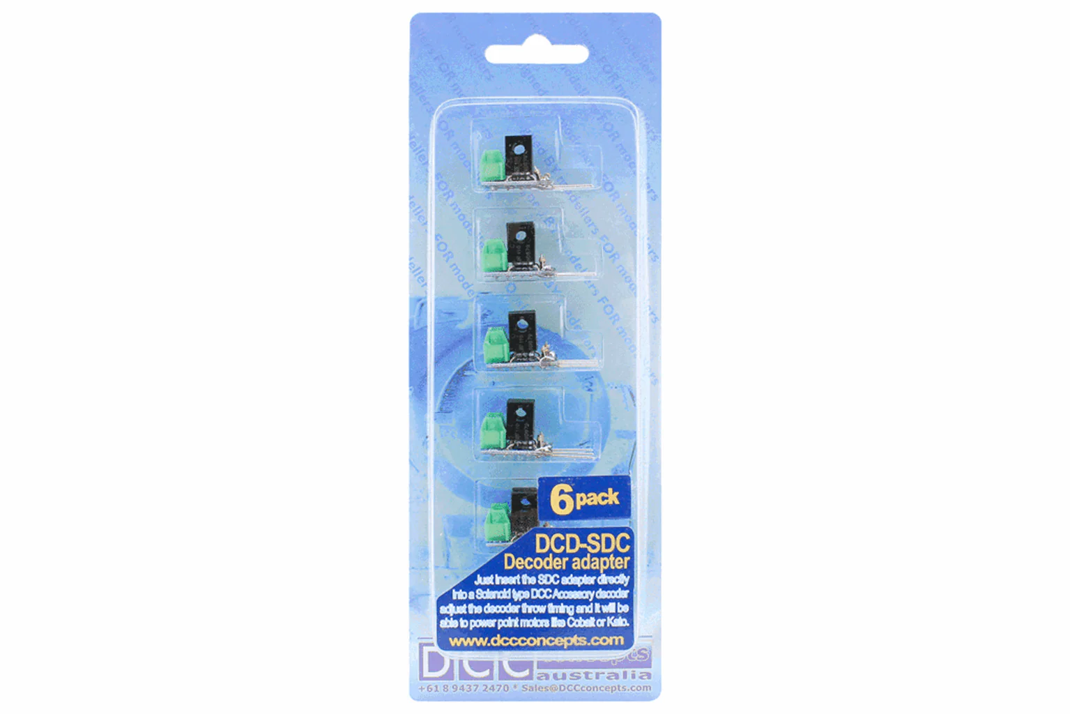 DCD-SDC6 DCC Decoder Converter 3 Wire to 2 Wire (6 Pack) - Image 2