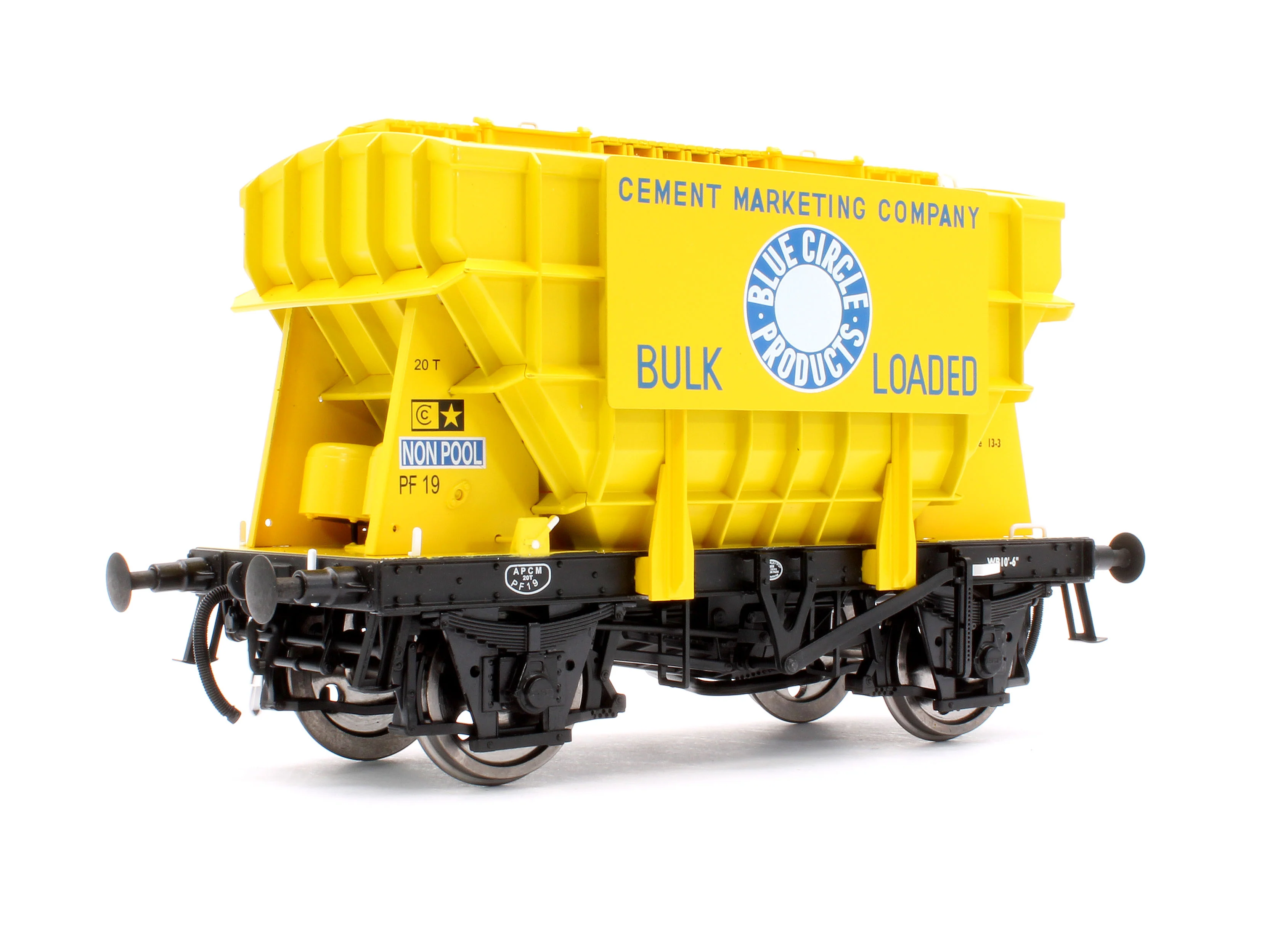 Presflo Wagon 'Blue Circle' Yellow PF12 (Pre-TOPS) - Image 3