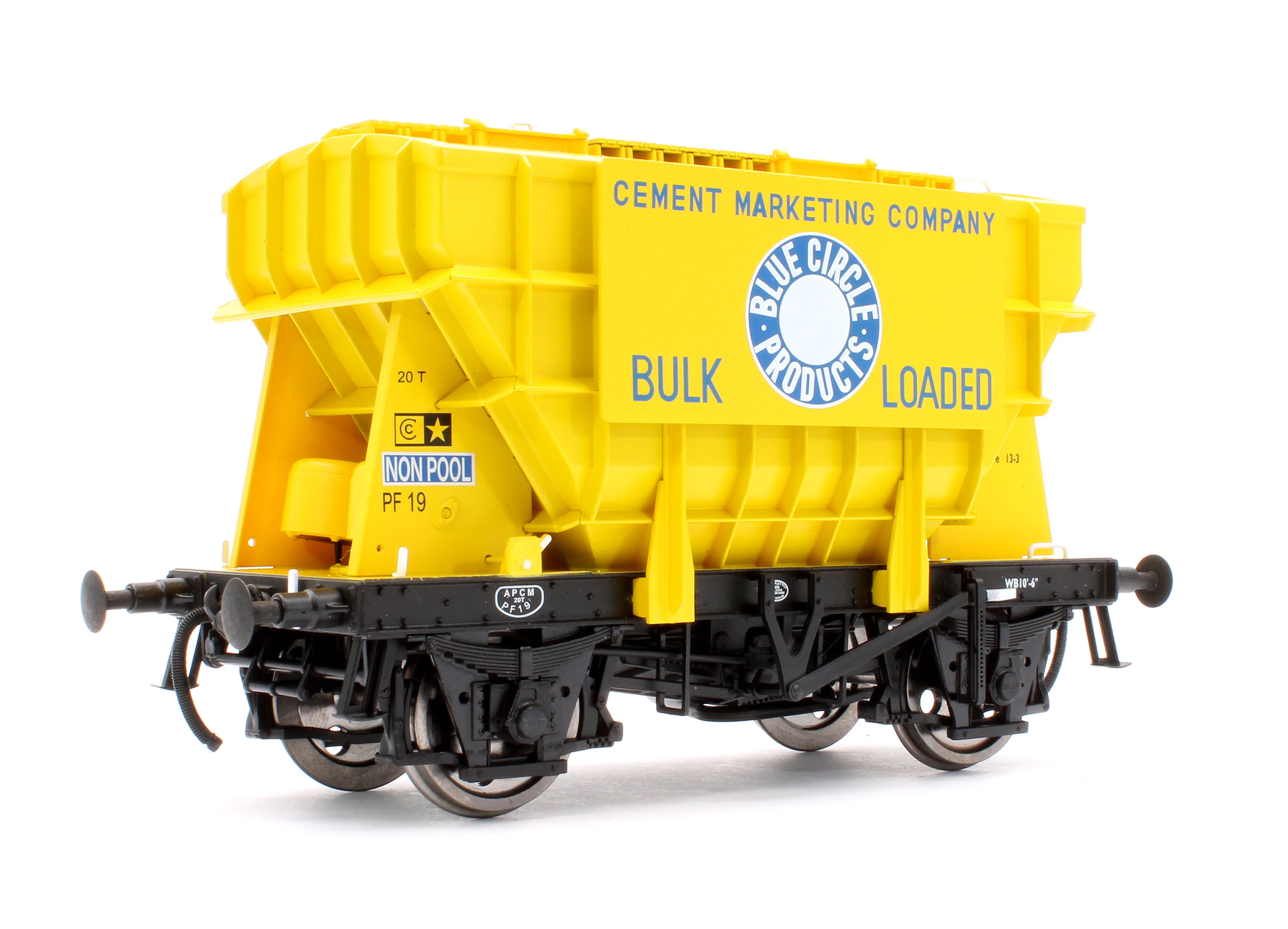 Presflo Wagon 'Blue Circle' Yellow PF19 (Pre-TOPS) - Image 3