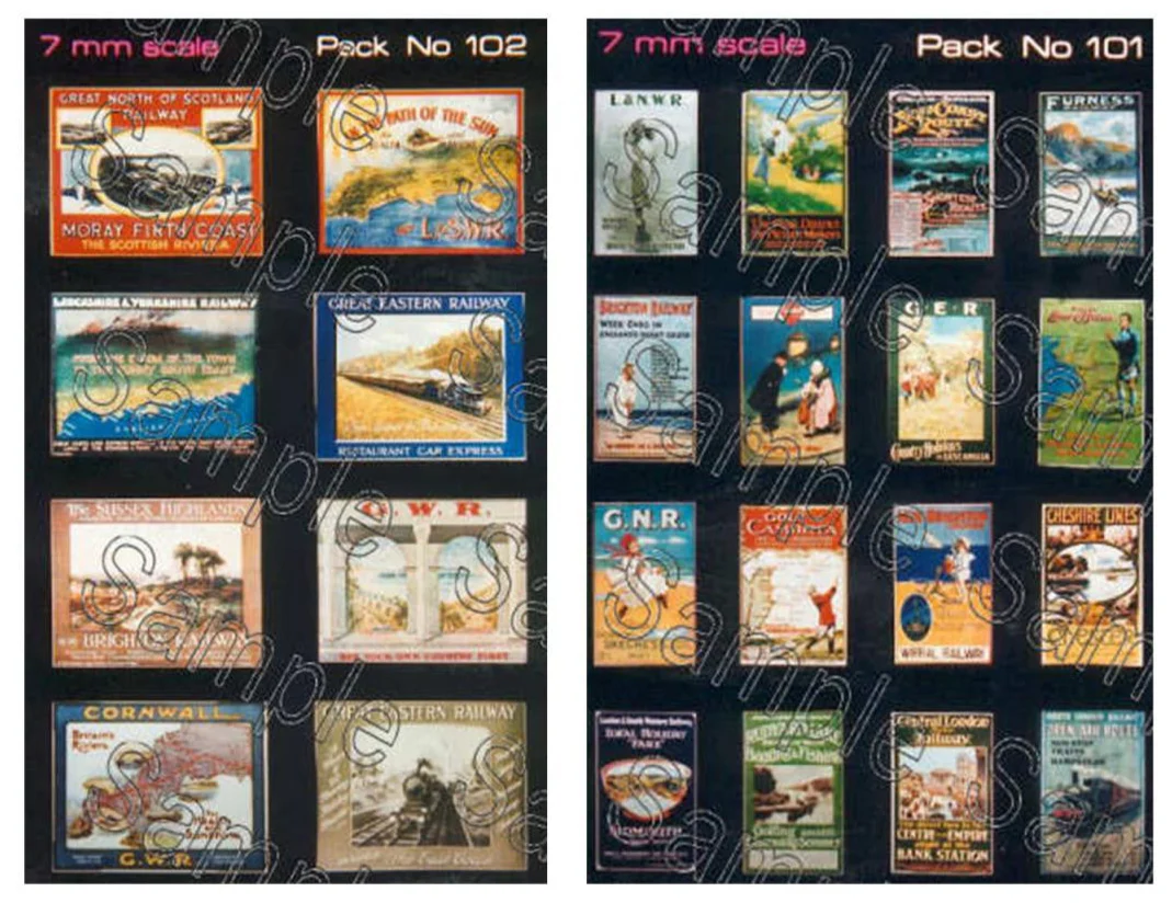 Historic Travel Posters Signage Set - Image 2