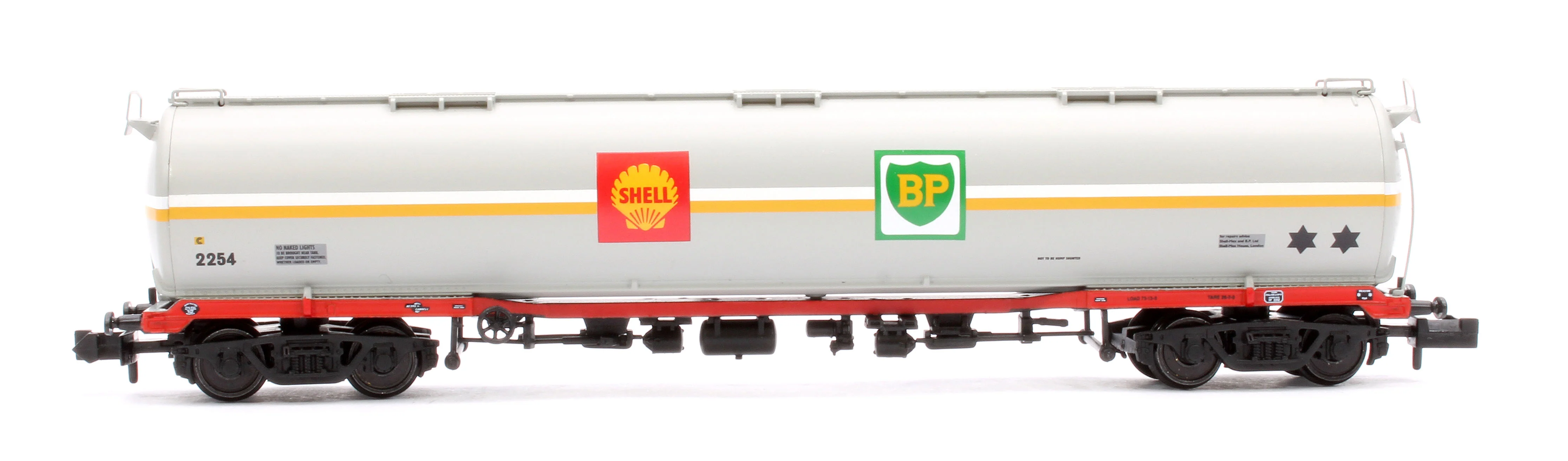 373-564A BR 102T TEA Bogie Tank Wagon 'Shell/BP' Grey No. 2254 - Image 2