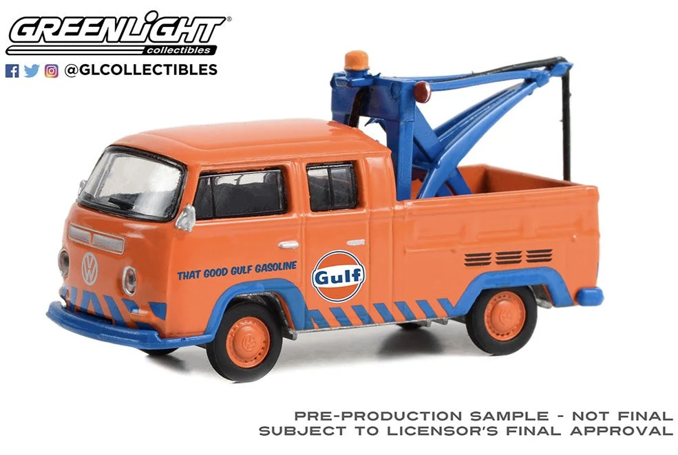 GL30412 1970 VW Double Cab Pickup with Drop Tow Hook - Gulf Oil