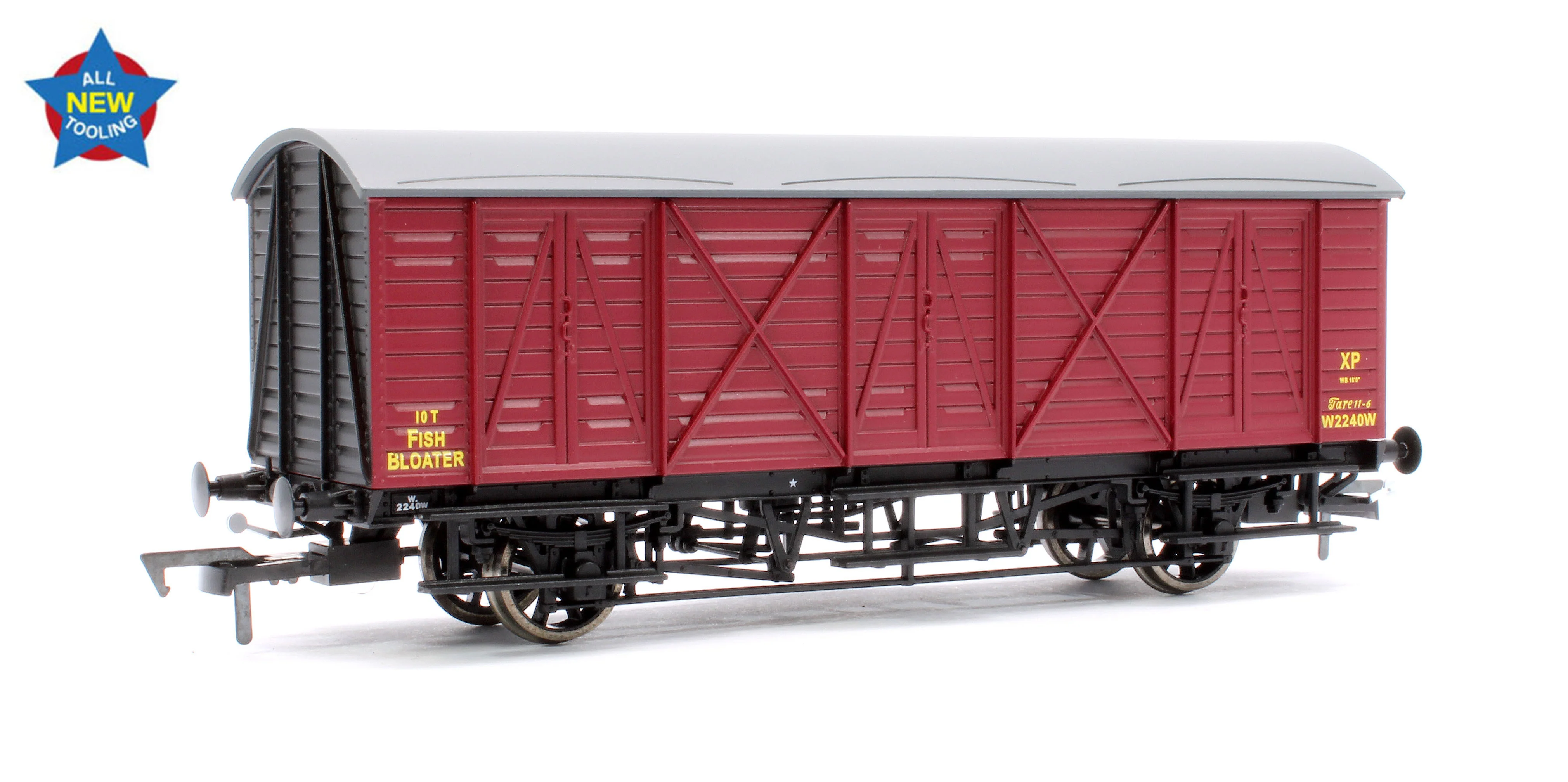 E87060 GWR 10T 'Bloater' Fish Van BR Crimson No. W2240W