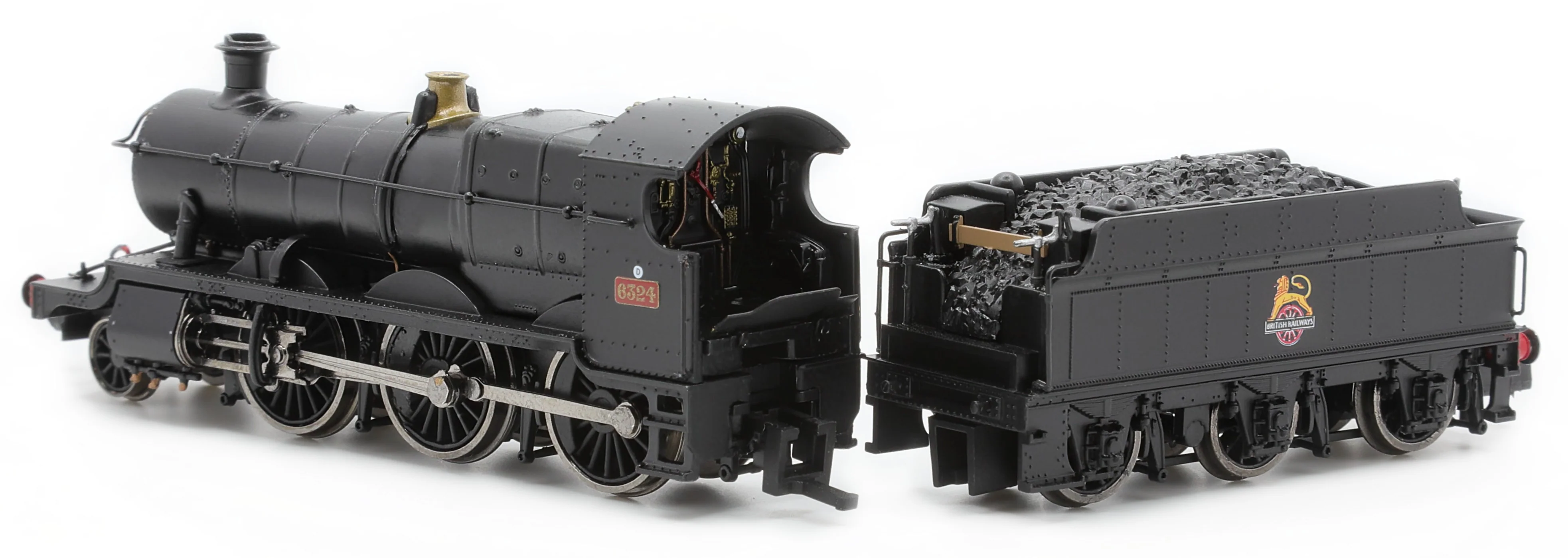 2S-043-004S GWR Churchward Built 63xx 2-6-0 Mogul 6324 BR Black, Early Crest - Sound Fitted - Image 3
