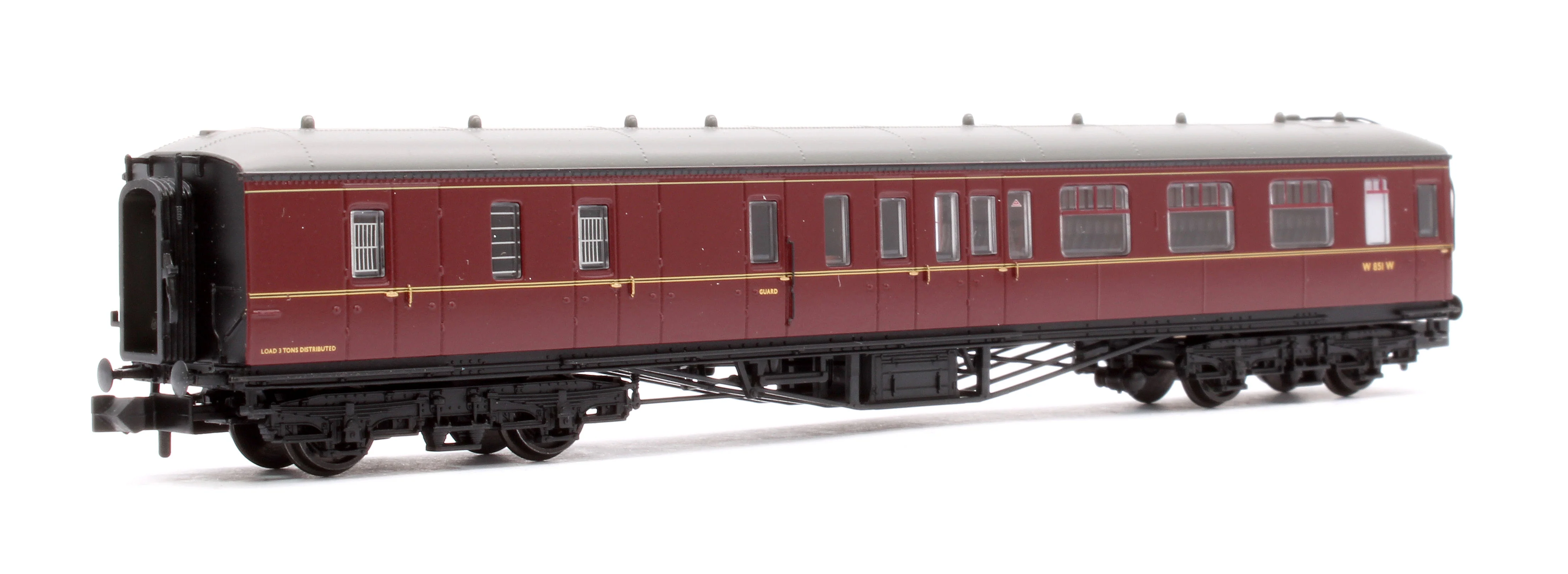 374-512A GWR Hawksworth Brake Second Corridor BR Maroon W851W