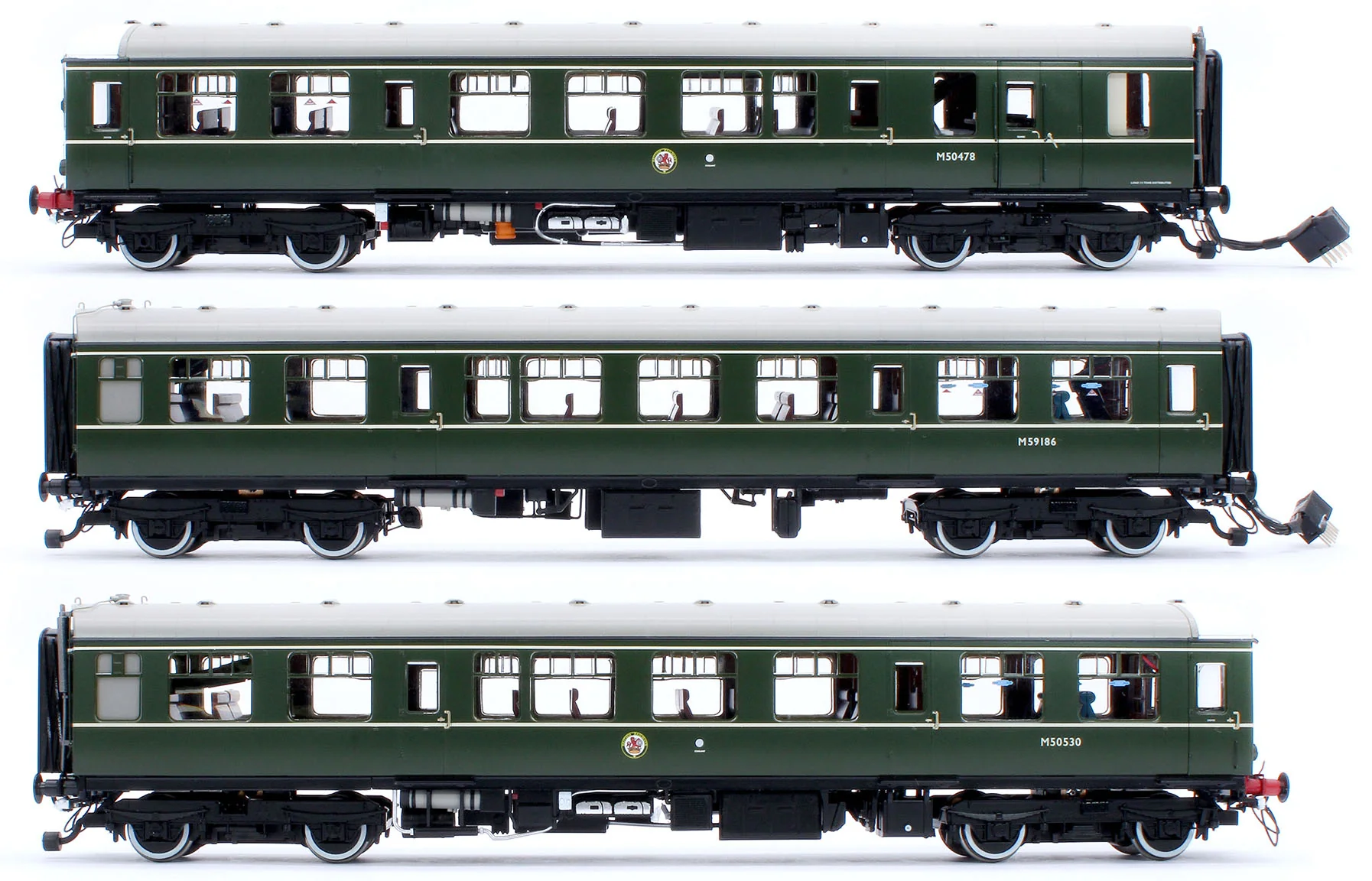 1451 Class 104 3 Car DMU M50478/M59186/M50530 BR Green (Speed Whiskers and Coaching Stock roundel)