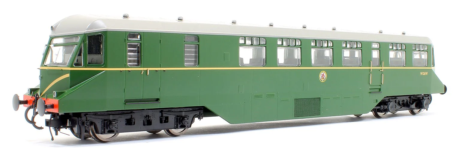 GWR AEC Railcar GWR BR green with speed whiskers (dark grey roof) Diesel Locomotive - Image 5