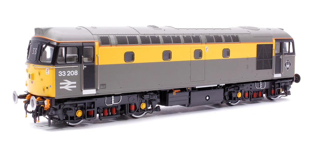 Class 33/2 33208 BR Railtour Grey/Yellow (headlight) Diesel Locomotive