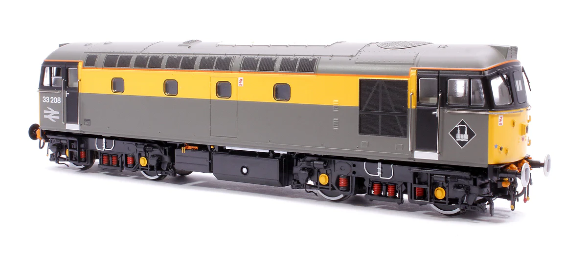 Class 33/2 33208 BR Railtour Grey/Yellow (headlight) Diesel Locomotive - Image 3