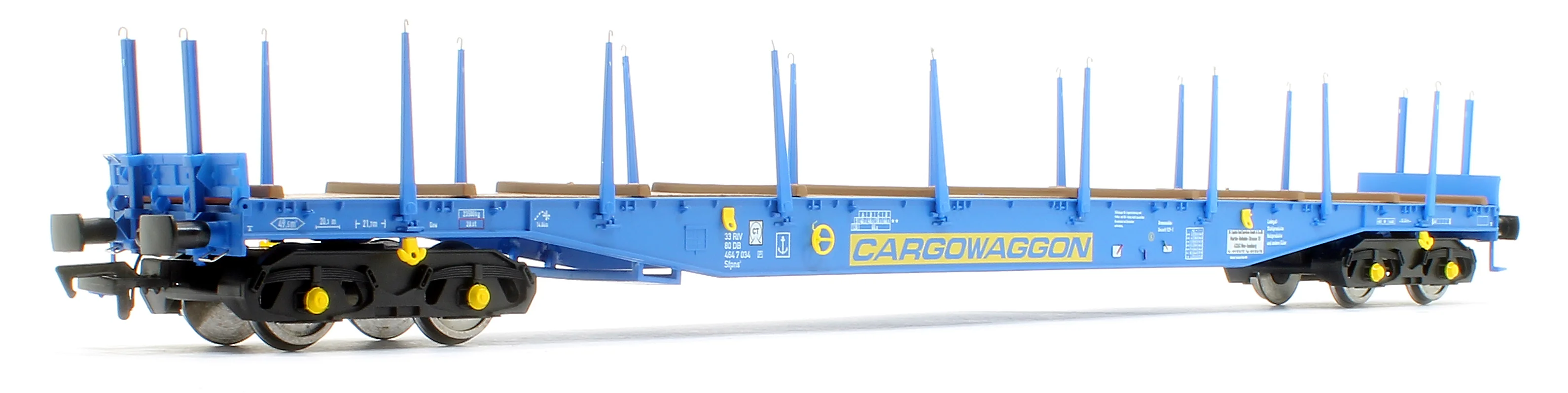 5110 IGA Cargowaggon bogie flat in CARGOWAGGON blue 4647 034 - Image 2