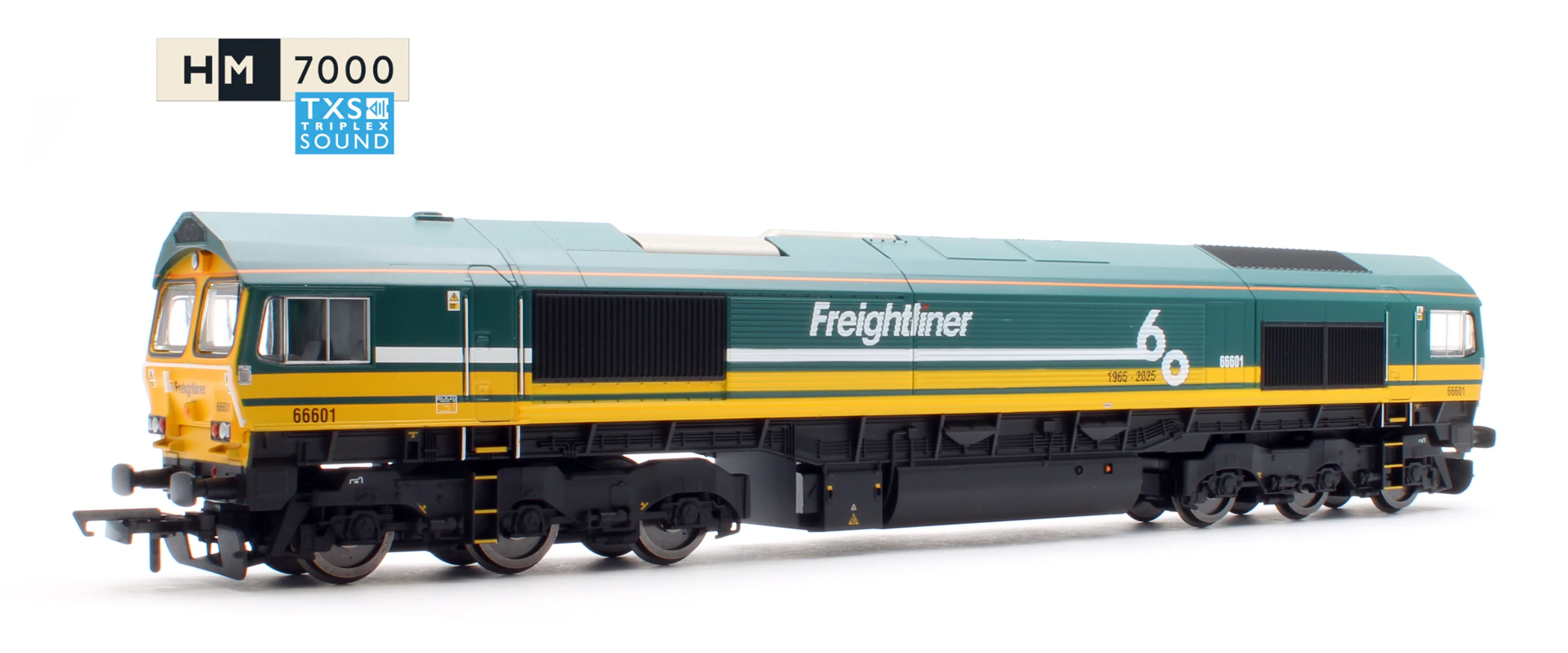 RailRoad Class 66 Freightliner 66601 'Freightliner 60' Diesel Locomotive - DCC Sound