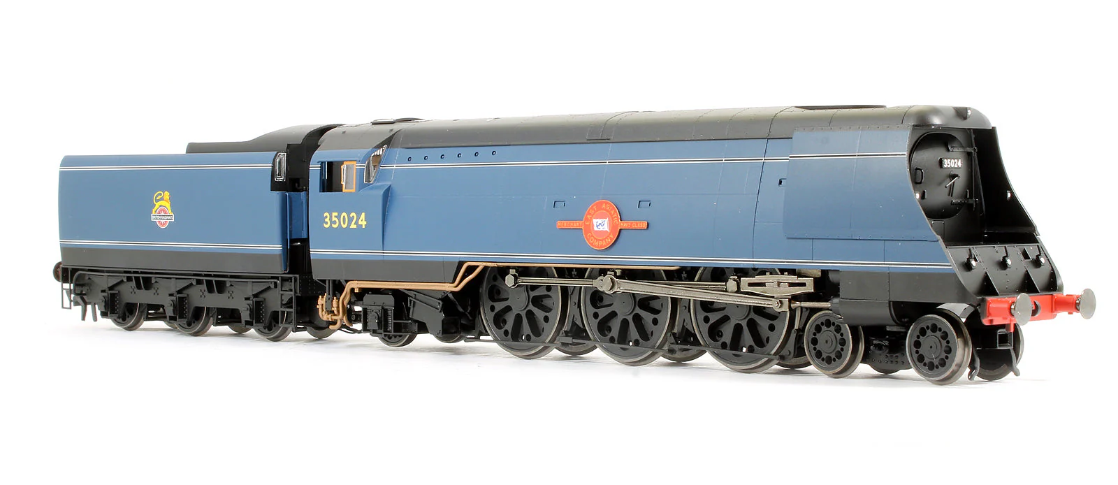 Pre-Owned R3632 BR Blue 4-6-2 Early Merchant Navy Class (Original) 'East Asiatic Company' No.35024 Steam Locomotive - TTS Sound - Image 2