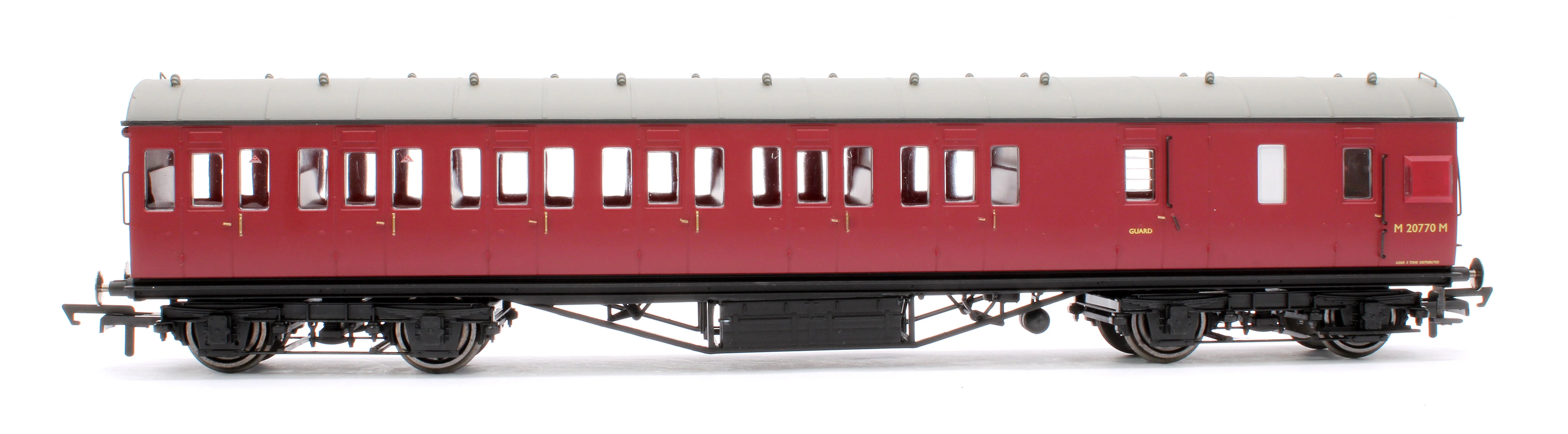 Pre-Owned Non-Corridor Third Class Brake Coach BR Crimson (Ex-LMS) No.M20770M - Image 2