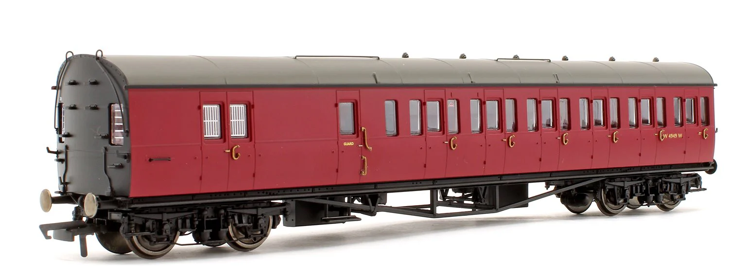 BR Collett 57' Bow Ended D98 Six Compartment Brake Third (Left Hand) W4949W - Era 4