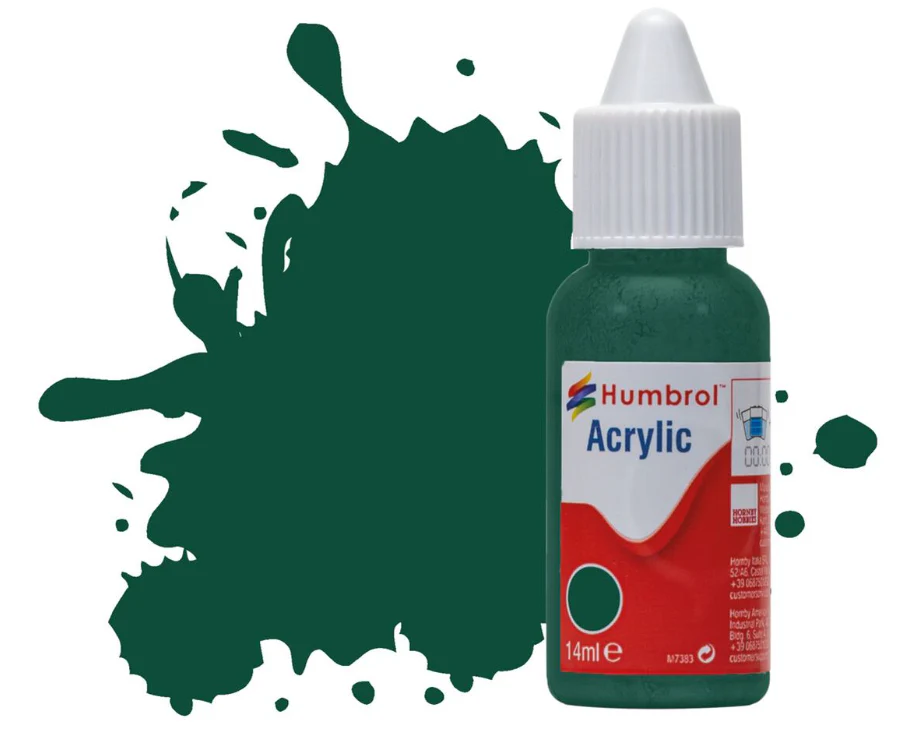 DB0149 Acrylic Dropper Bottle - No 149 Dark Green - Matt - 14ml