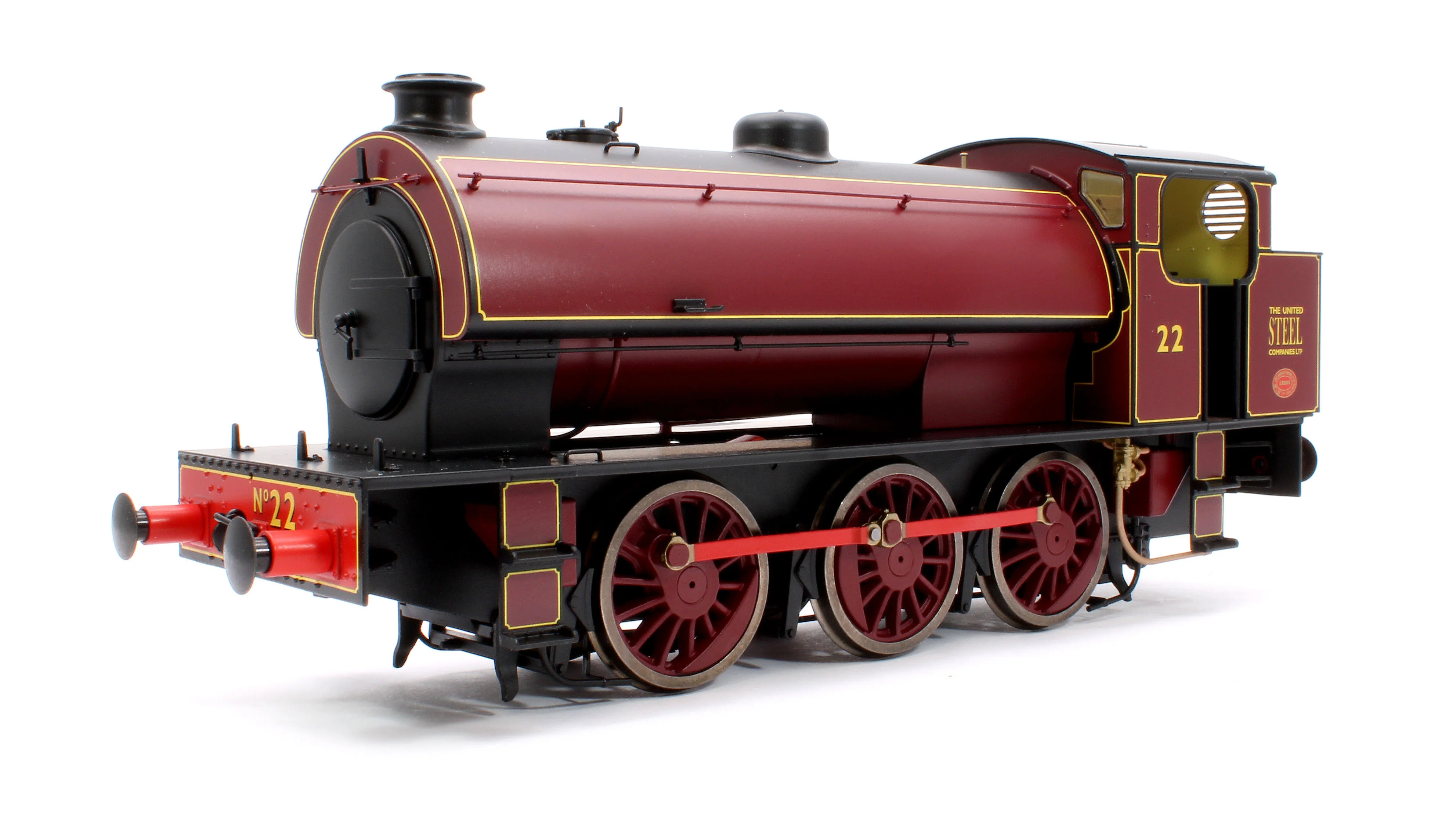 7S-094-008 J94 Austerity United Steel Lined Red No 22 0-6-0 locomotive