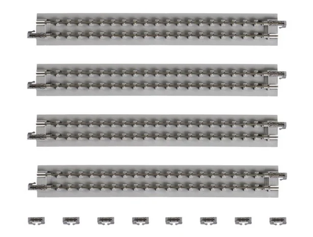 20-016 Unitrack (S186P) Straight Open Pit Track 186mm 4pcs
