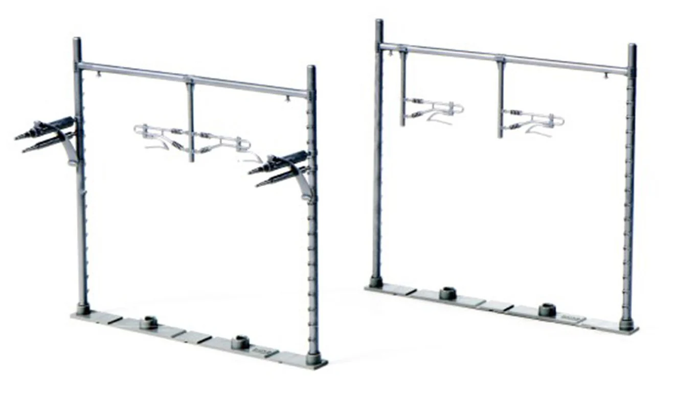 Double Track Catenary Gantry Grey (12 Pack)