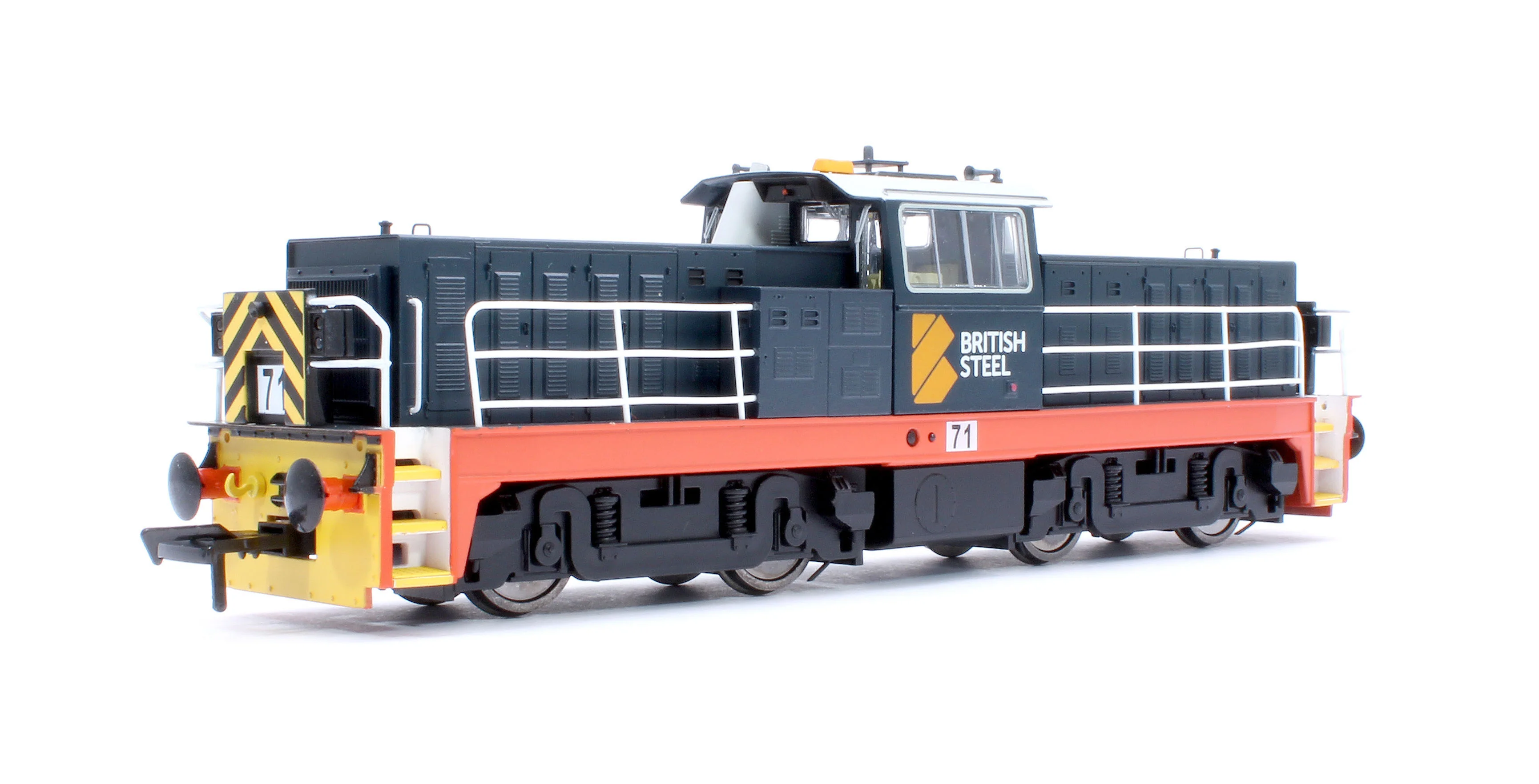 KRM-HUN-OO-R-71 Hunslet Bo-Bo in British Steel Blue No.71 Diesel Locomotive