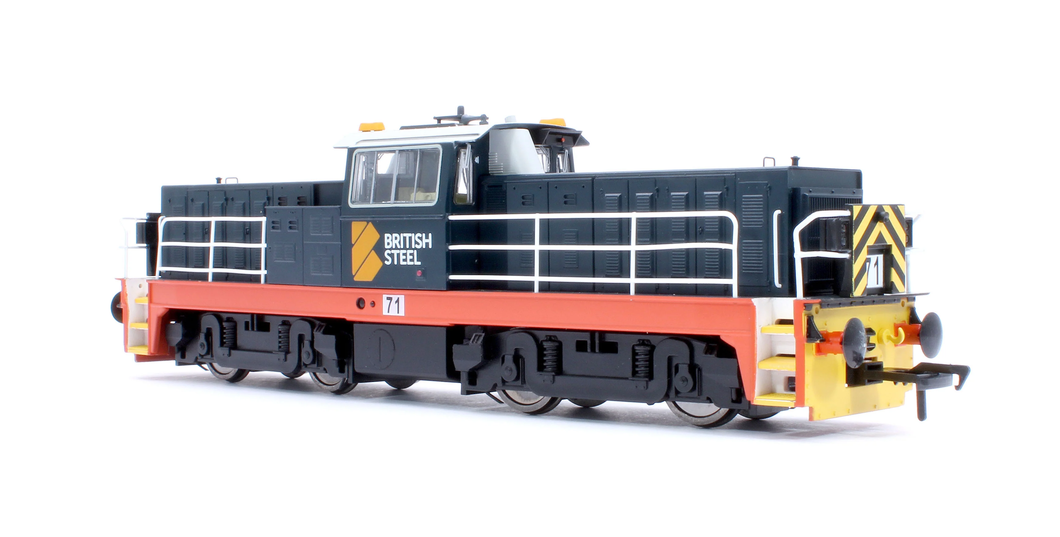 KRM-HUN-OO-F-71 Hunslet Bo-Bo in British Steel Blue No.71 Diesel Locomotive - DCC Fitted - Image 2