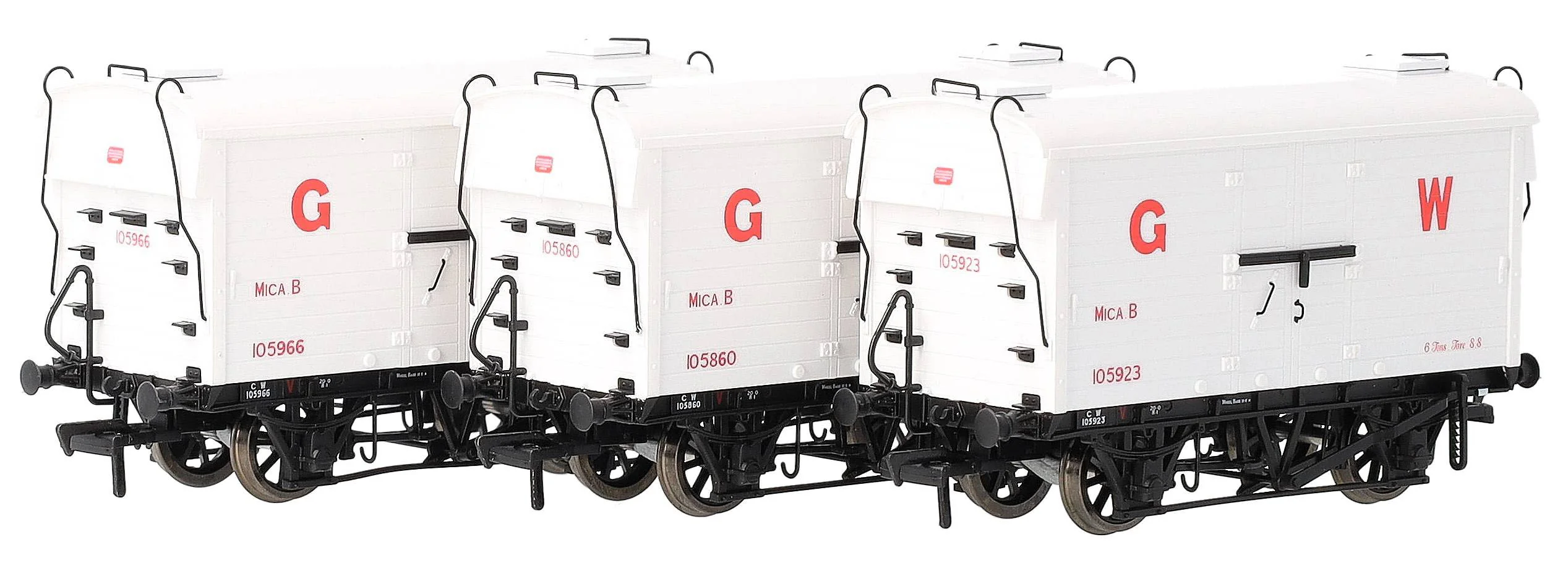 KRM-MICA-OO-B GWR ‘Mica B’ Refrigerated Meat Van - Didcot Preserved Wagons - Pack of 3