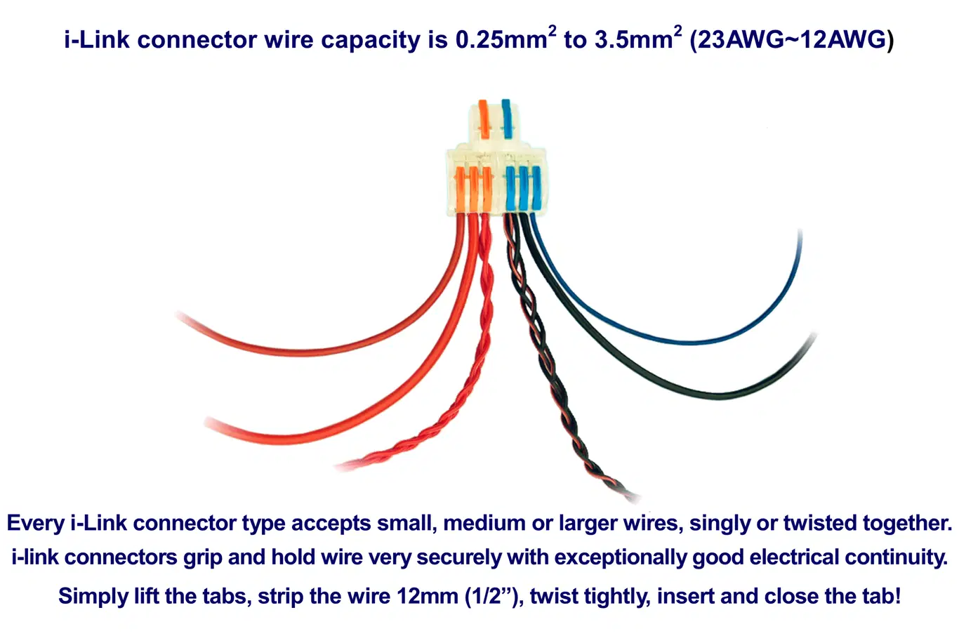 DCW-iLT.12 Solder-Free i-Link TEE Wire Connectors (12 pack) - Image 4