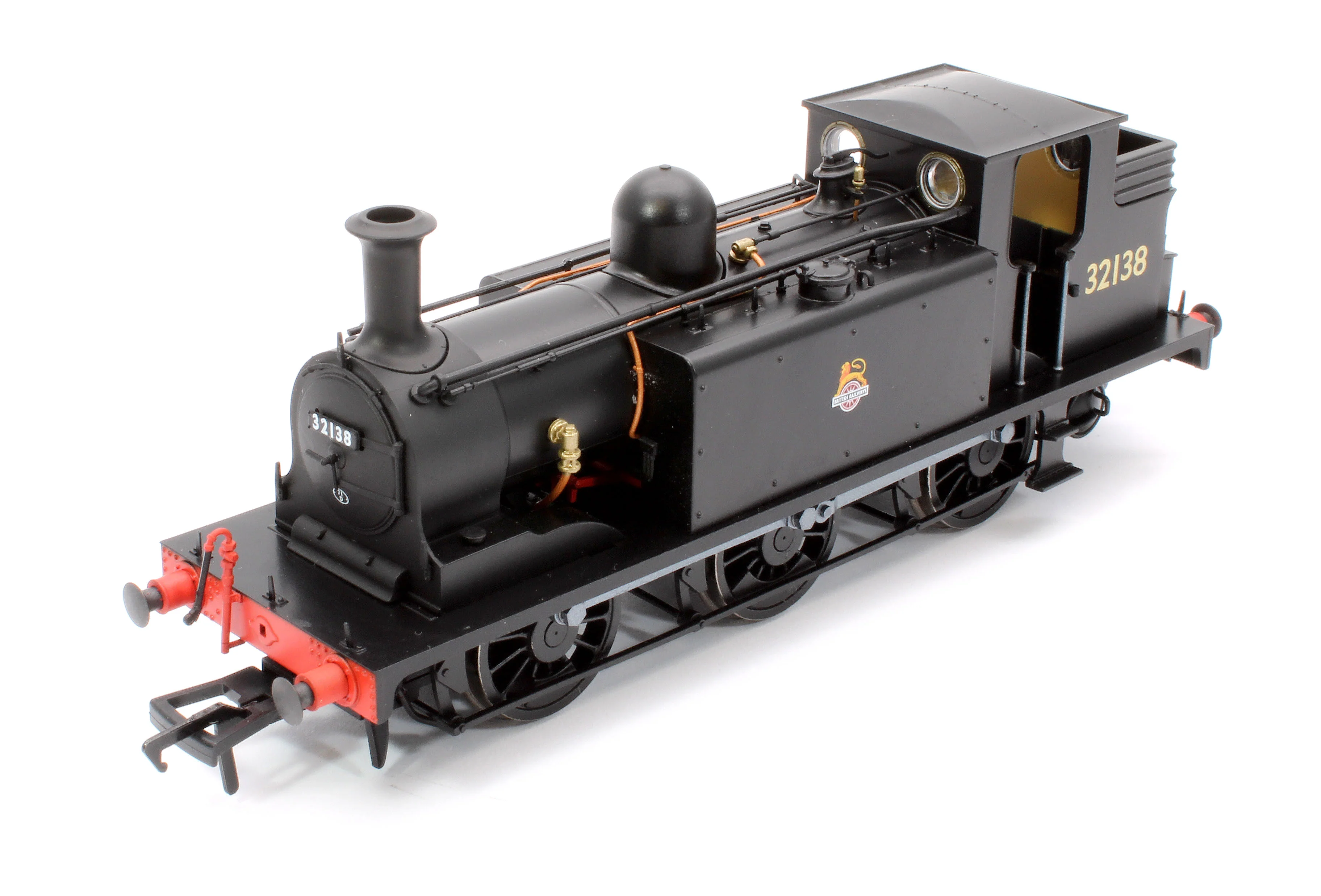 936510 LBSCR Stroudley ‘E1’ 0-6-0T No. 32138 BR Unlined Black (Early Emblem) - Steam Tank Locomotive - DCC Sound - Image 10