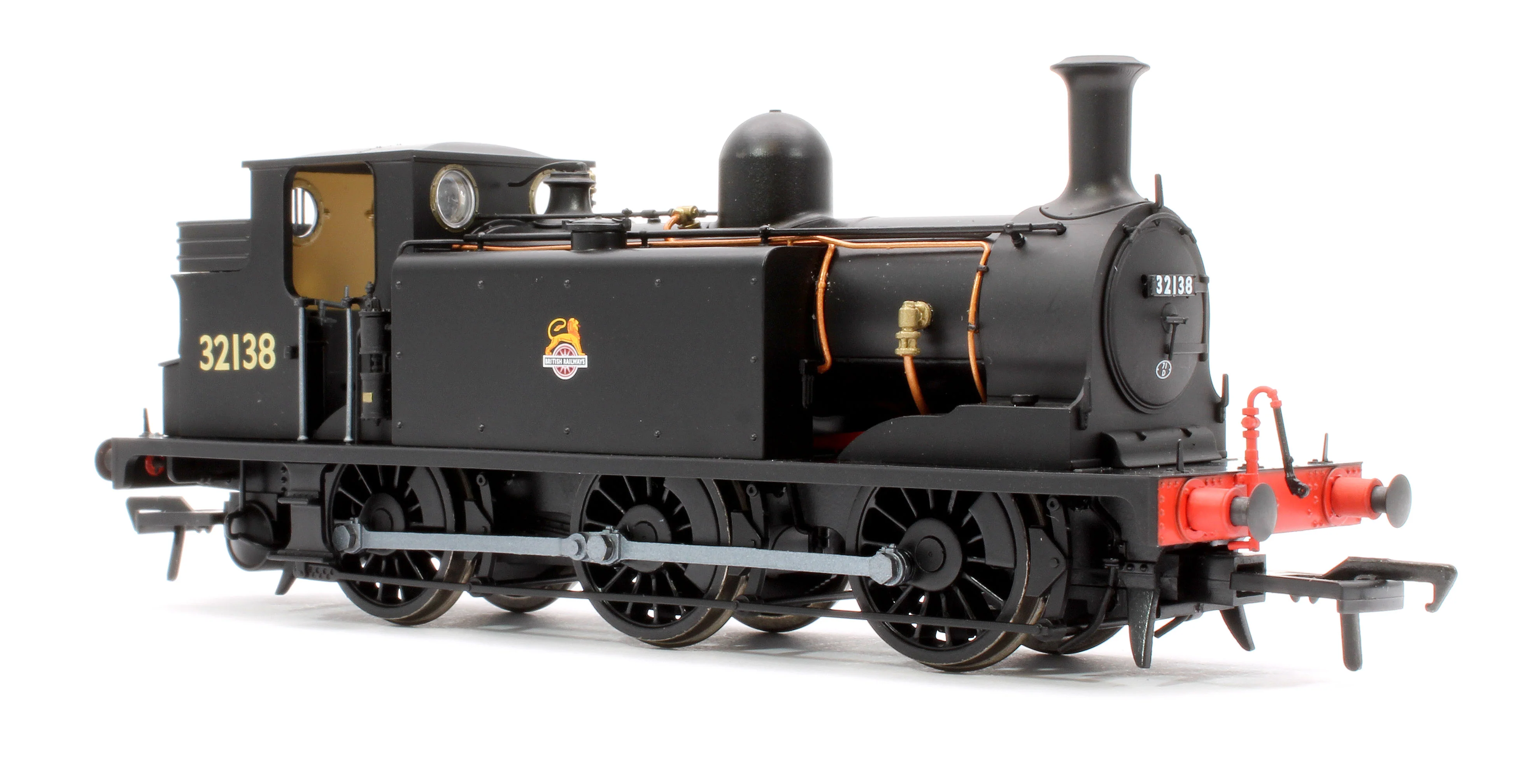936510 LBSCR Stroudley ‘E1’ 0-6-0T No. 32138 BR Unlined Black (Early Emblem) - Steam Tank Locomotive - DCC Sound - Image 4