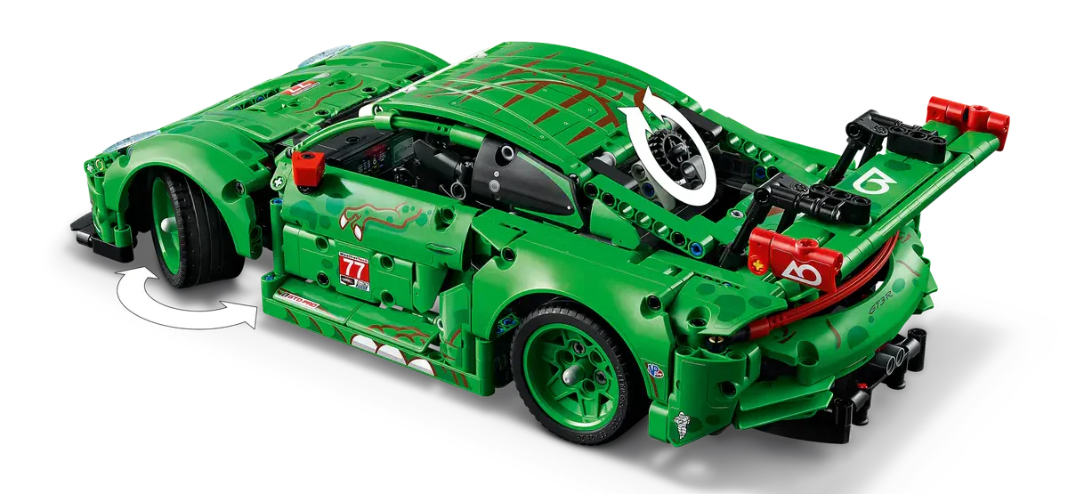 Lego Technic Porsche 911 GT3 R REXY AO Racing Car - 42224 - Image 6