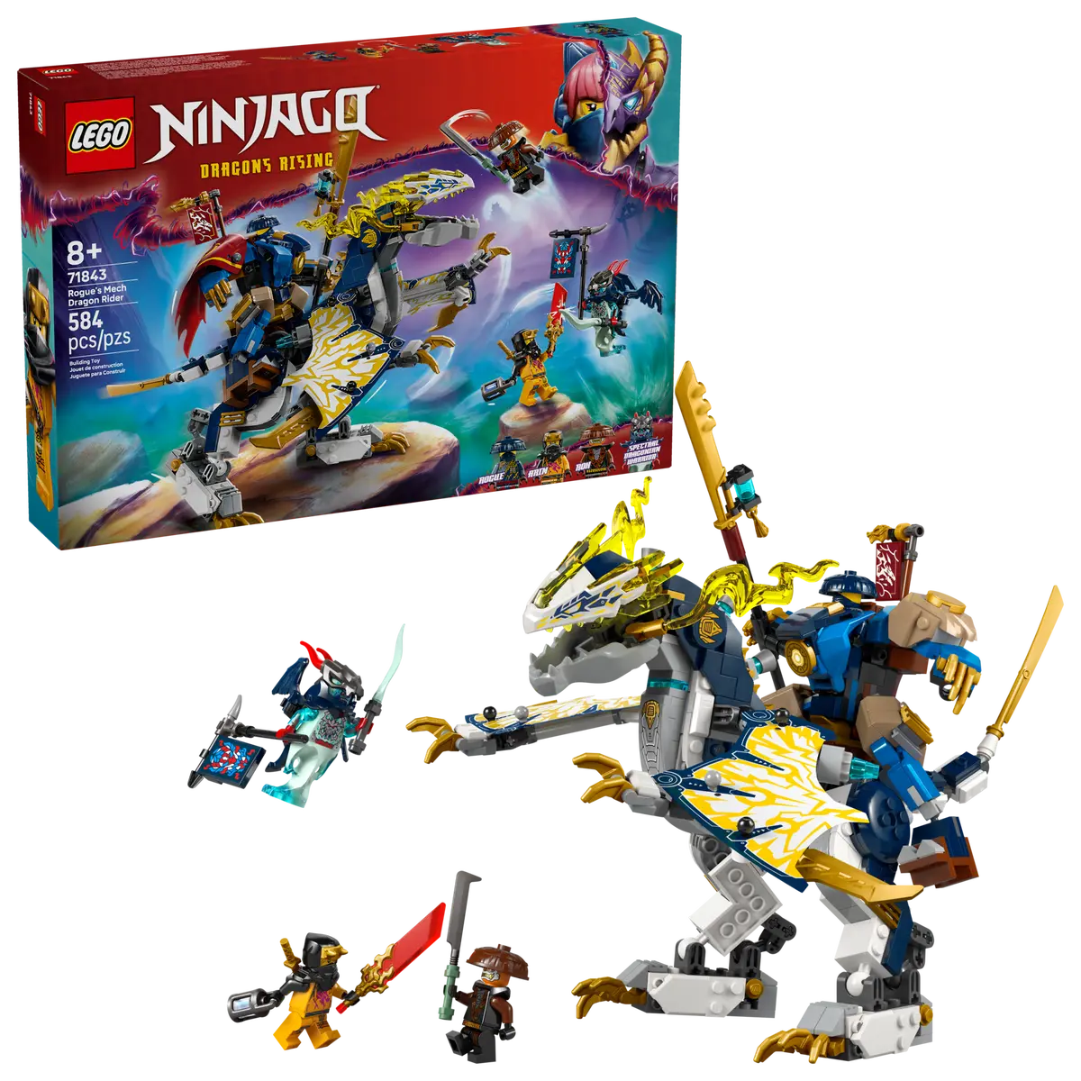 Lego NINJAGO® Rogue's Mech Dragon Rider - 71843
