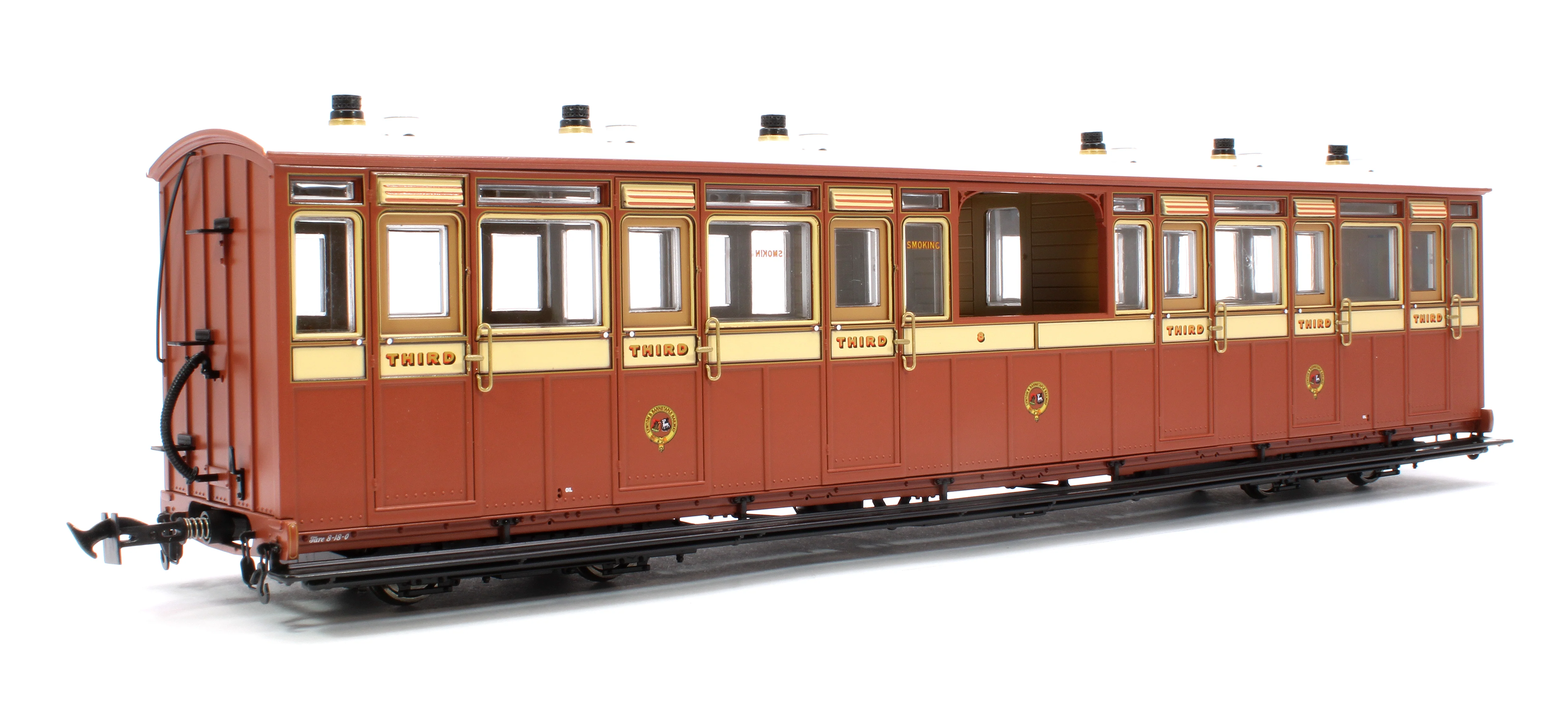Set of 3 Lynton & Barnstaple Manning Wardle Steam Locomotive & Coaches - Image 3