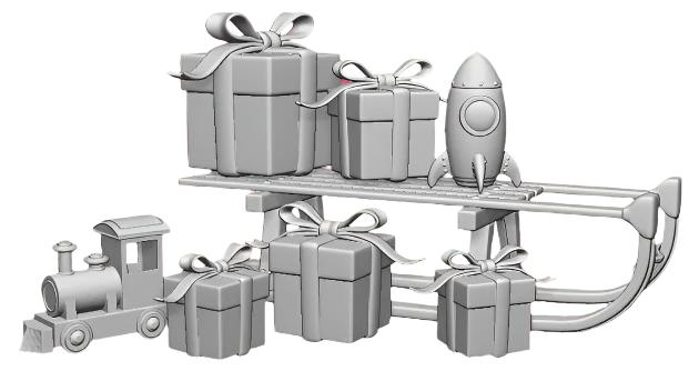 0216-076 OO Gauge Seasonal - Christmas Presents