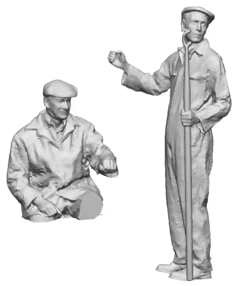 OO Gauge Loco Specific Crew - Class 02 Industrial Crew