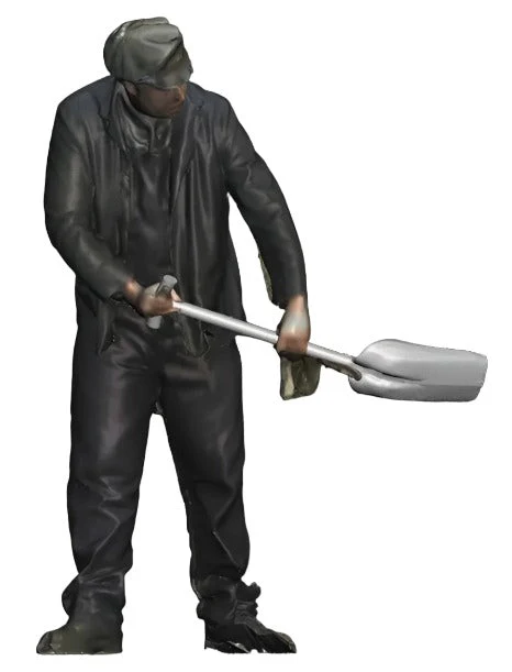 1072-148R N Gauge 1948-1968 British Railways - Loco Crew Fireman Looking Right - Image 5
