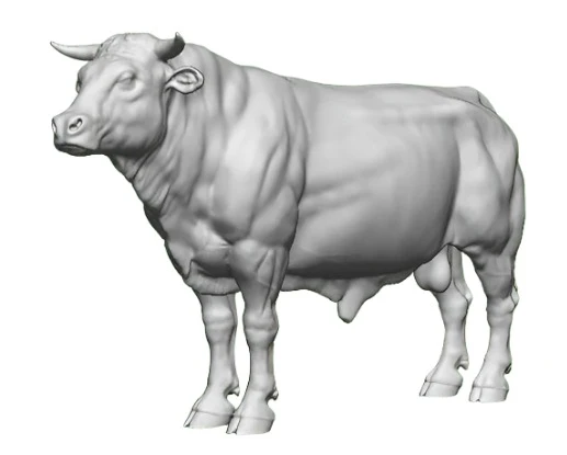 31223-043 O Gauge Pets, Wildlife & Livestock - Bull with Horns