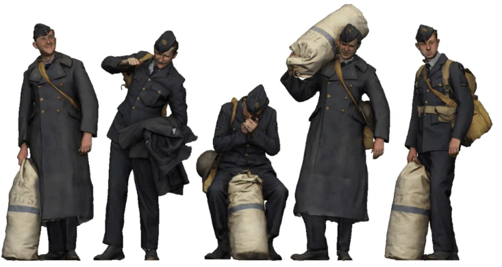1:48 Scale - World War Two - RAF Personnel on Leave - Image 2