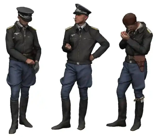 1:48 Scale - World War Two - Luftwaffe Pilots in Conversation - Image 2
