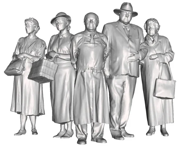 9016-043 O Gauge 1948-1968 British Railways - People Shopping Bundle