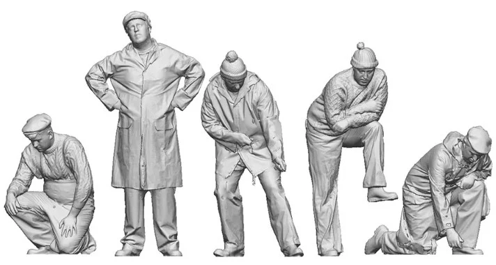 9023-043 O Gauge 1948-1968 British Railways - Fishermen on Deck Bundle