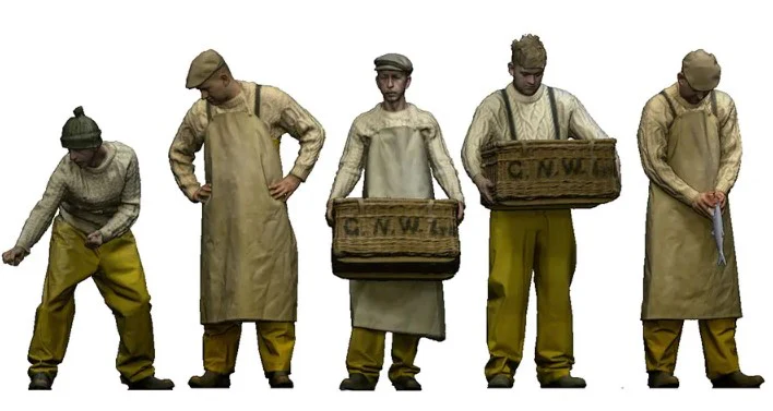 9027-076 OO Gauge 1948-1968 British Railways - Fishermen Bundle - Image 2