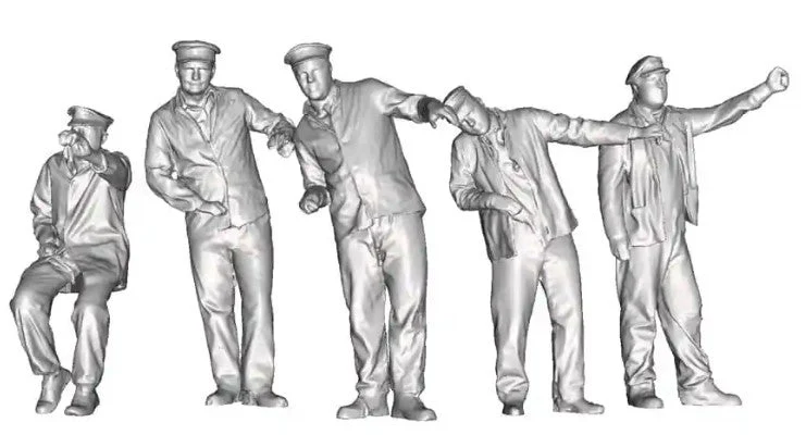 91090-076B OO Gauge 1948-1968 British Railways - Right Hand Drive Loco Driver Multi-Pack of 10
