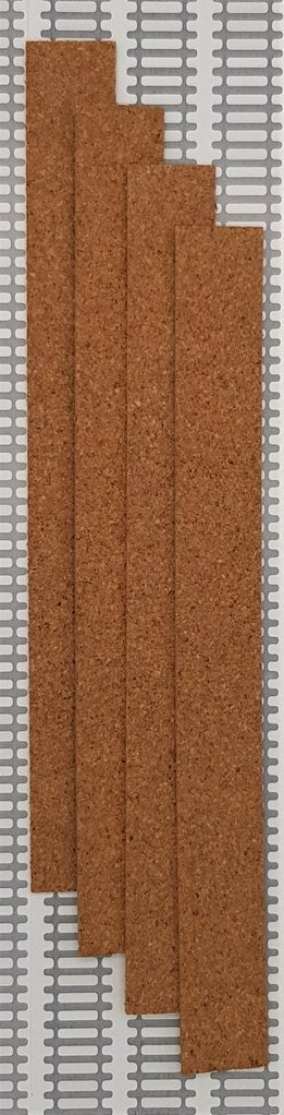 CTPC-NSC601-4 Cork Track Underlay - Medium Straight - Pack of 4