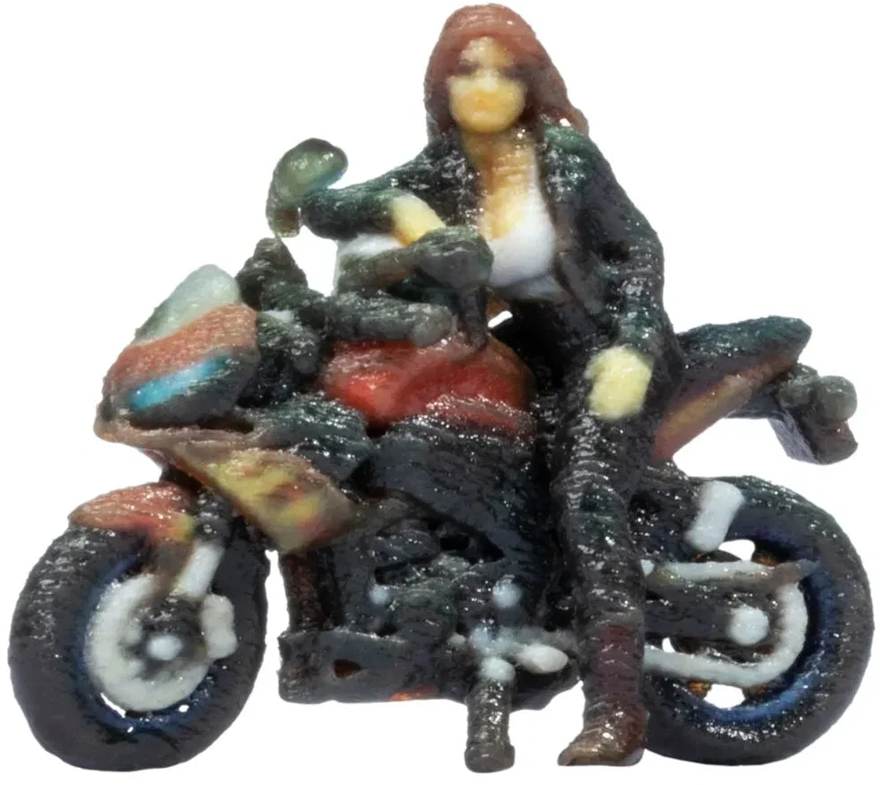 Sports Motorbike Standing 3D Master Figure