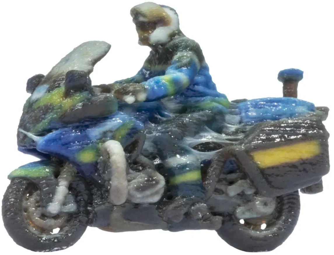 French Police Motorbike 3D Master Figure