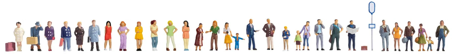 People Standing & Walking (30) Mega Economy Figure Set