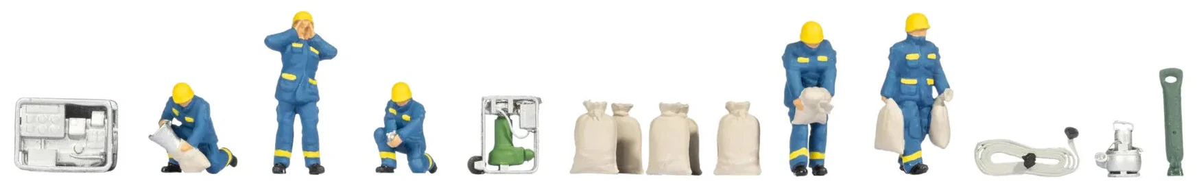THW Flood Relief Operation Themed Figure Set